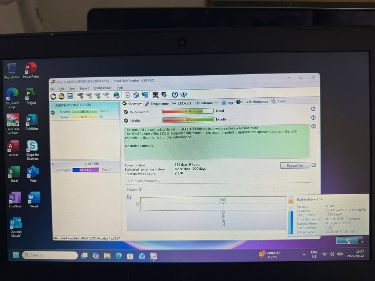 REFURBISHED - DELL LATITUDE E7440 14" | Intel Core i5-4310U @ 2.60GHz | 8GB DDR3 RAM | 128GB SSD | 14.0" UHD Display | Windows 11 Pro | Microsoft Office 2024 & Teams | Grade D