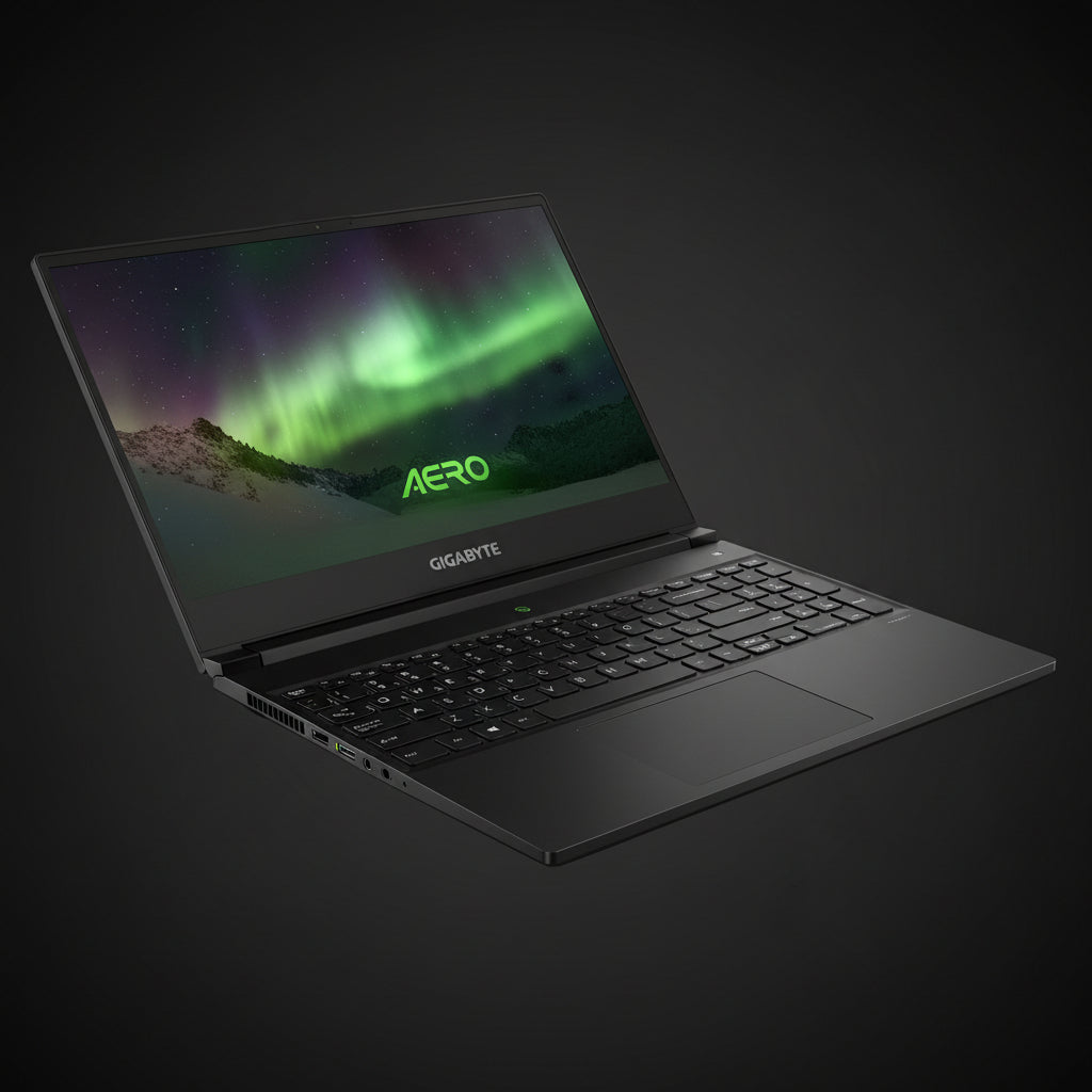 Gigabyte AERO RGB Gaming Laptop Intel Core i7-8750H, 32GB RAM, 512GB SSD, RGB Backlit Keyboard, NVIDIA GeForce GTX 1070 DDR5 8GB with Max-Q design Windows 11 Pro Microsoft Office 2024 and Teams