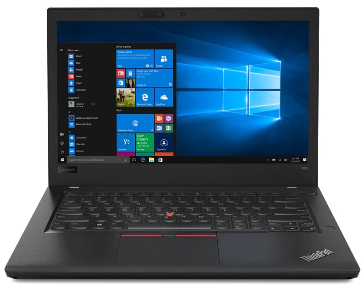 Lenovo Thinkpad T480 Slim (i5-8th Gen)| Intel Core i5-8250U | 8GB DDR4 RAM | 256GB SSD | 14.0" UHD Display | Windows 11 Pro | Microsoft Office 2021 & Teams | Grade C Refurbished | Warranty: 12 Months