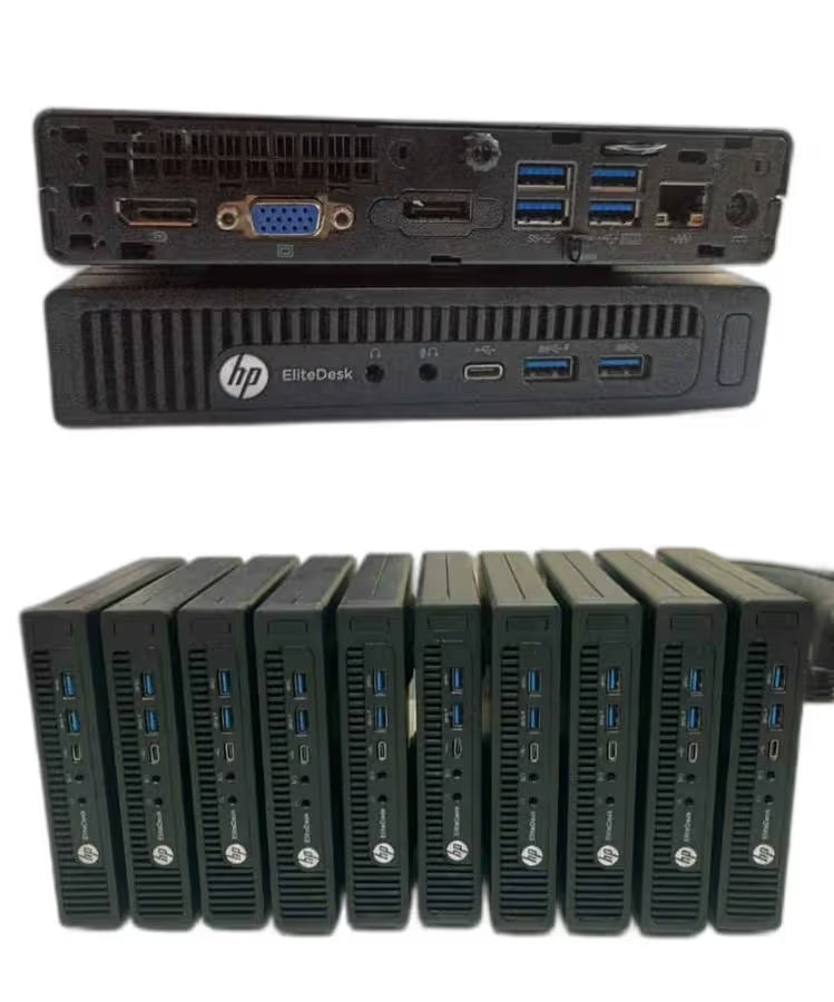 Hp EliteDesk 800 G2 Micro Pc | Intel Core i5-6500T 6th Gen | 8GB DDR4 RAM | 256GB SSD | Intel HD 530 | USB-C | Windows 11 Pro | Microsoft Office 2021 & Teams