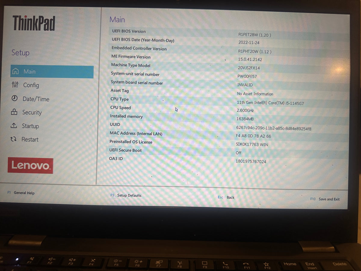 Lenovo ThinkPad L13 Gen 2 13" Slim Intel Core i5-1145G7 @ 2.600GHz 11th Gen, 16GB OnBoards RAM, 256GB SSD, Windows 11 Pro, Microsoft Office 2024 & Teams