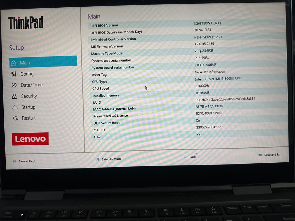 Lenovo ThinkPad X1 Yoga Gen 4 11th Gen Intel Core i7-8665U, 16GB RAM, 256GB NVMe SSD, Touch Screen Win 11 Pro, Microsoft Office 2024 & Teams, Refurbished D Grade