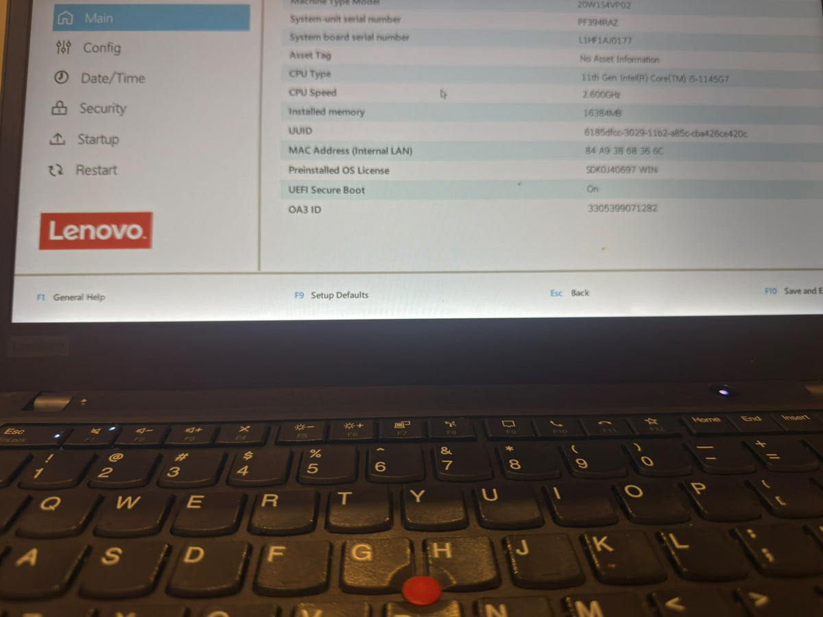 Lenovo ThinkPad T14 Gen 2 14" Slim Intel Core i5-1145G7 @ 2.600GHz 11th Gen, 8GB OnBoard RAM, 256GB SSD, Windows 11 Pro, Microsoft Office 2024 & Teams, Refurbished Grade C 12 Months Warranty and Remote Support
