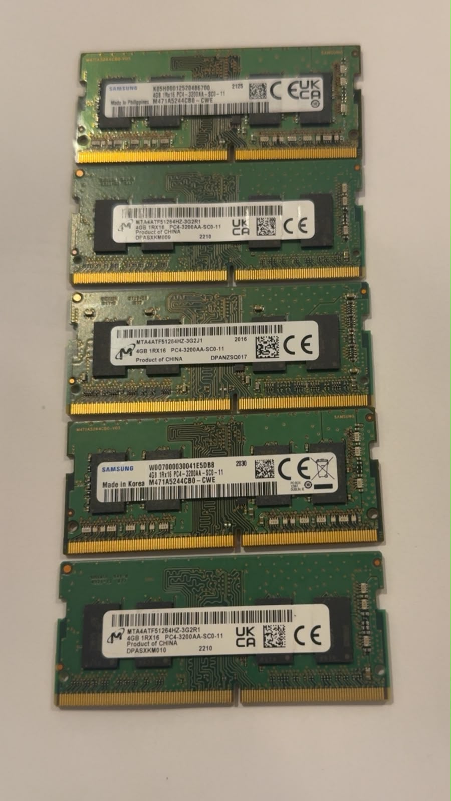 4GB DDR4 |4GB 1R x16-3200A | PC4  Ram Module for Laptop