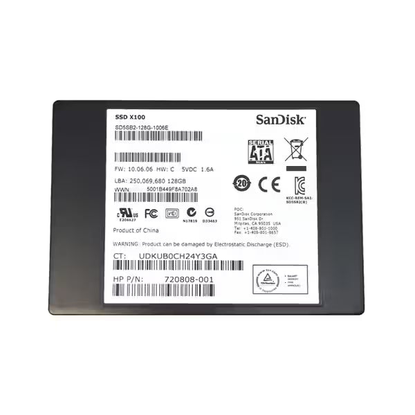 Samsung, Adata, Kingston, Intel, SanDisk Refurbished 2.5" Solid State Drive 120GB